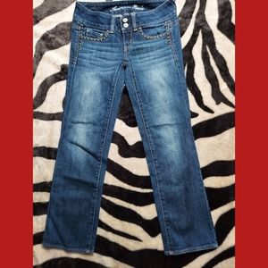 American Eagle Capris Spiked Pockets